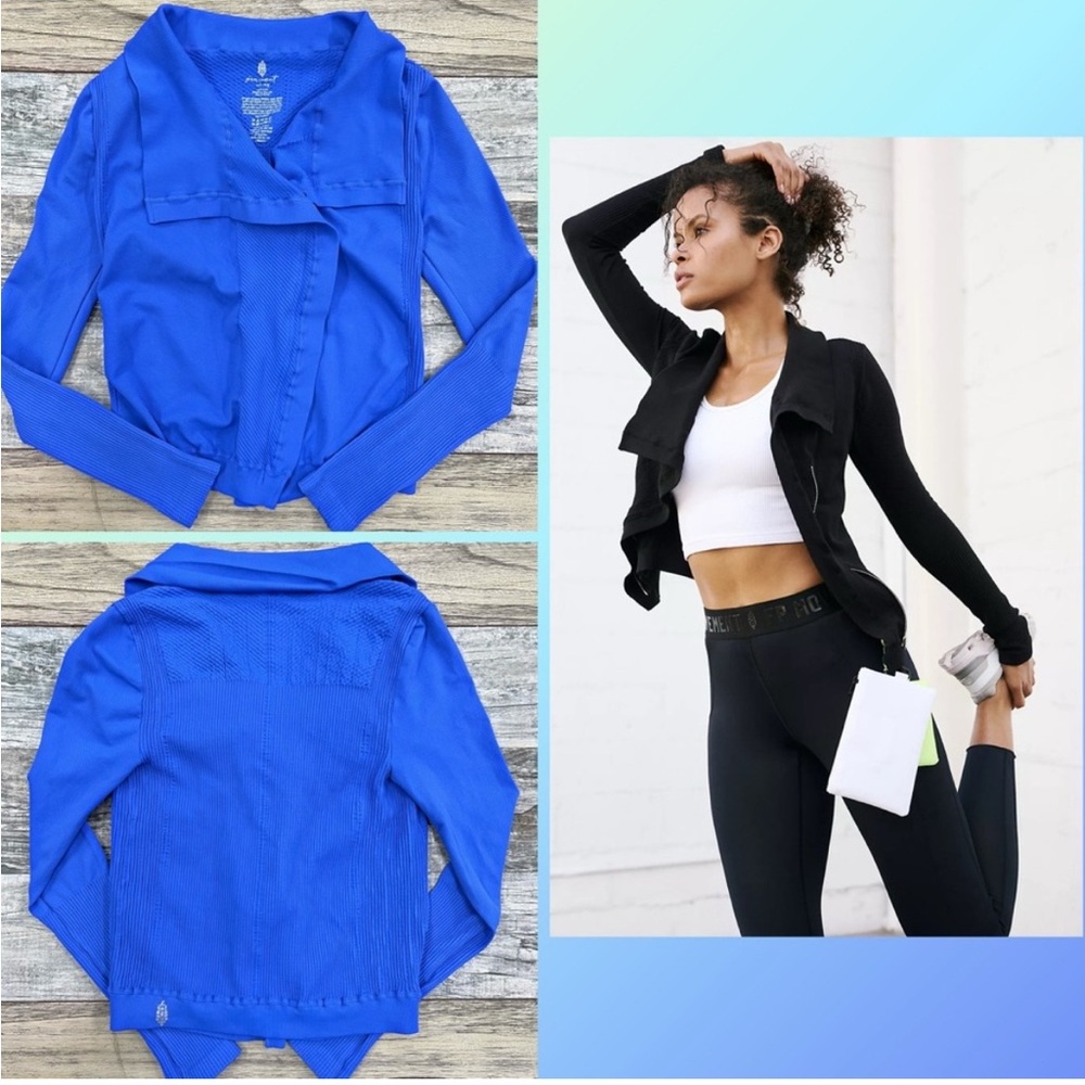 Free People Mercury Moto Blue  Jacket